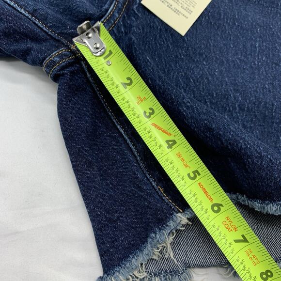 Levi's 501 Jean Shorts Women's 24 Cut Off Fray Hem High Rise Button Fly Distress - Picture 9 of 14